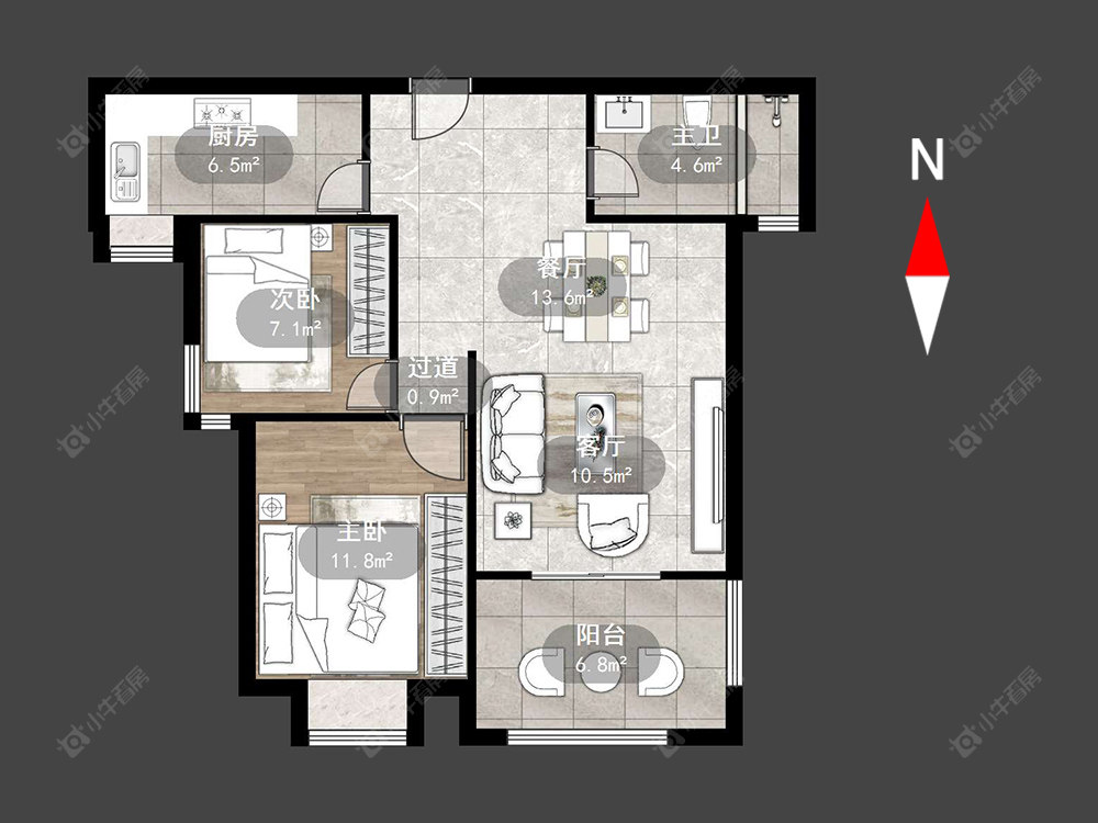 常州天隽峰在售二手房源户型图_小牛看房