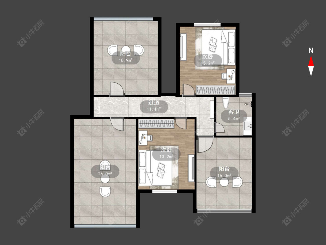 常州盛世佳苑在售二手房源户型图_小牛看房