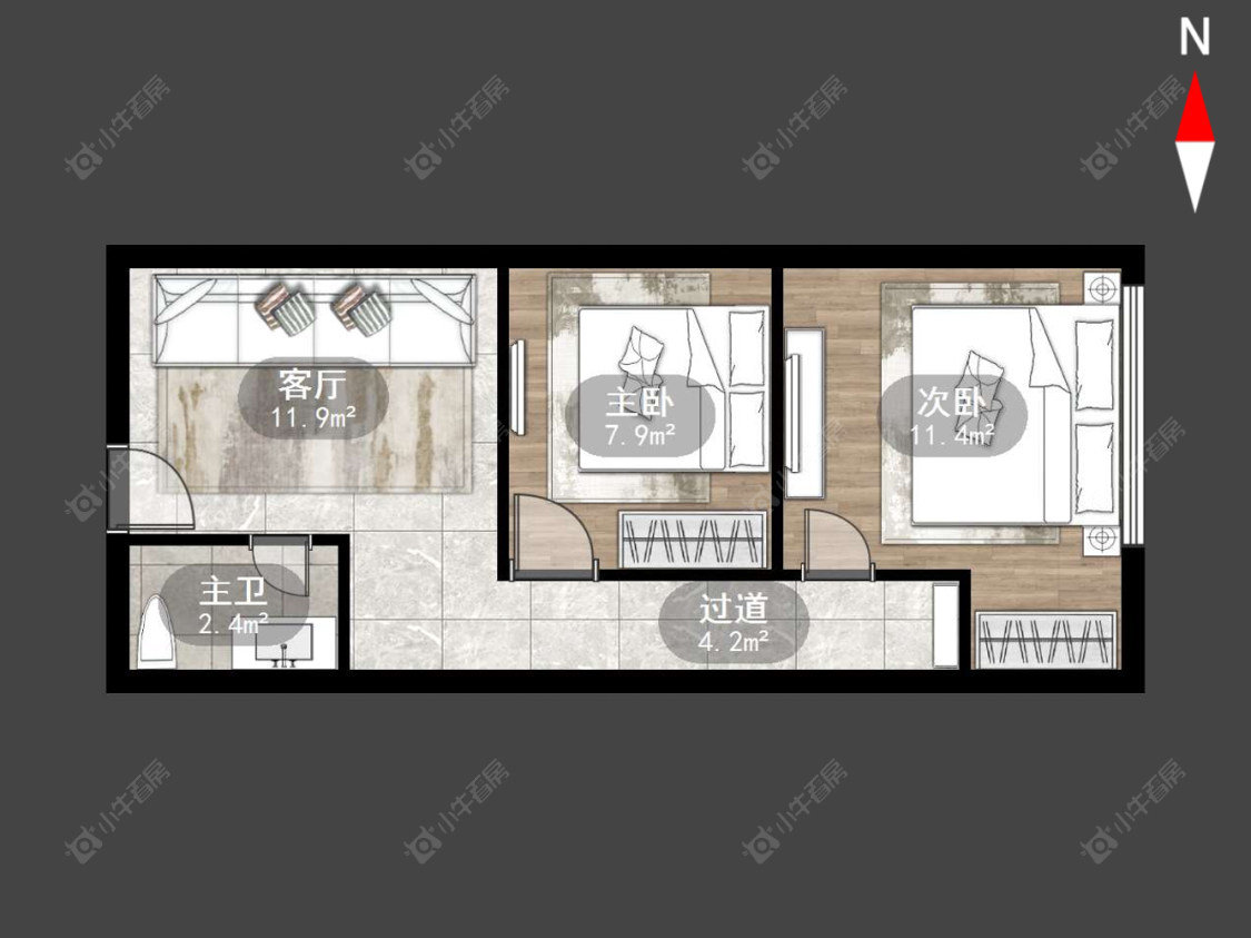 常州金色新城西区在售二手房房源户型图_小牛看房