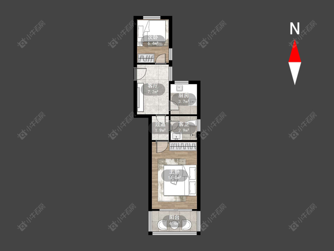常州花园新村（钟楼）在售二手房源户型图_小牛看房