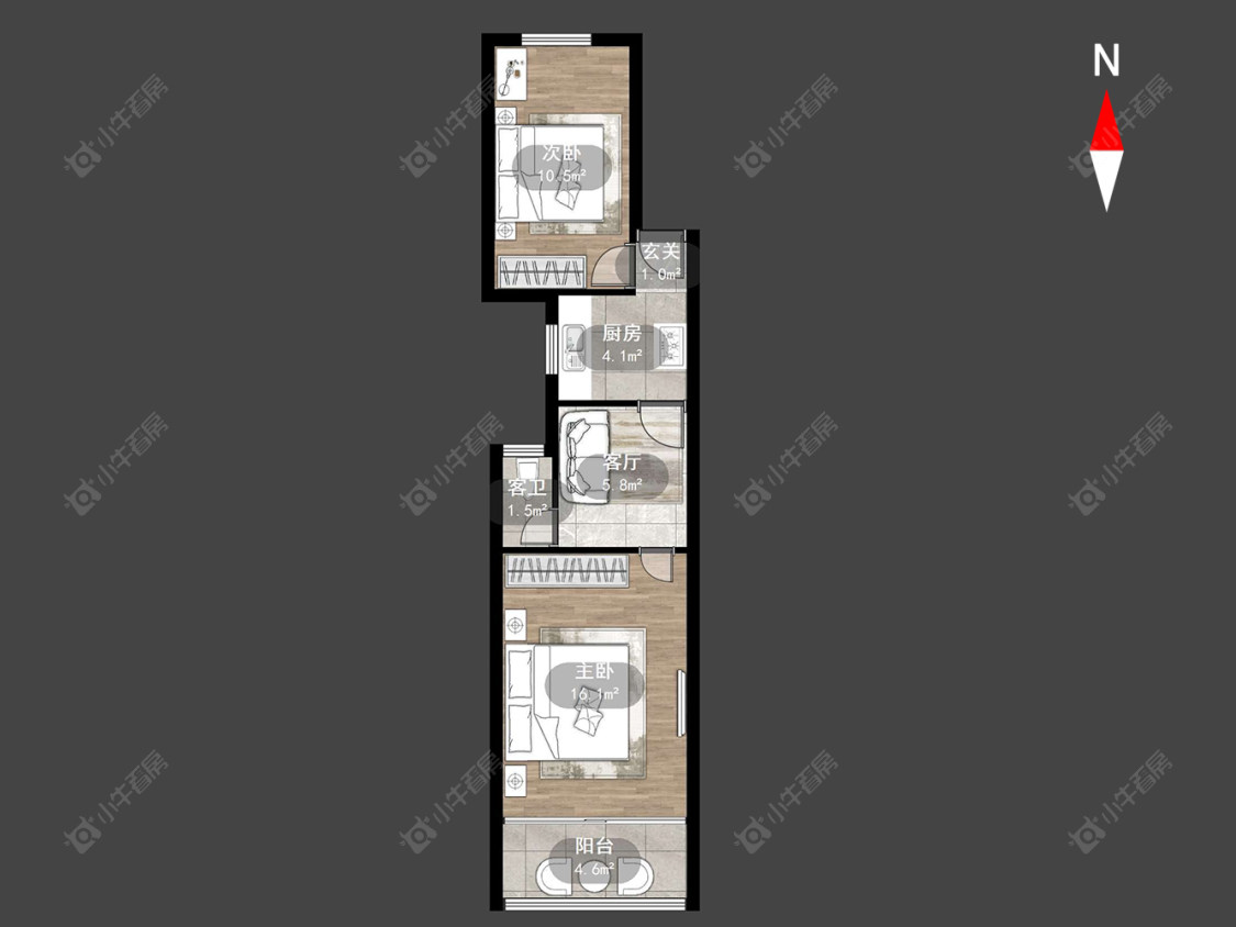 常州铁配新村在售二手房房源户型图_小牛看房