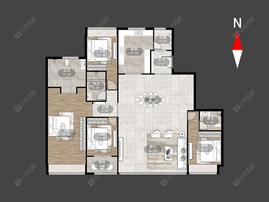 嘉宏一江风华房源户型图 常州嘉宏一江风华在售二手房源户型图_小牛看房