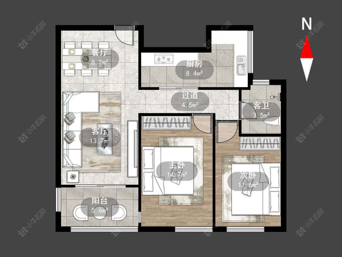 天安尚城二期房源户型图 常州天安尚城二期在售二手房源户型图_小牛看房