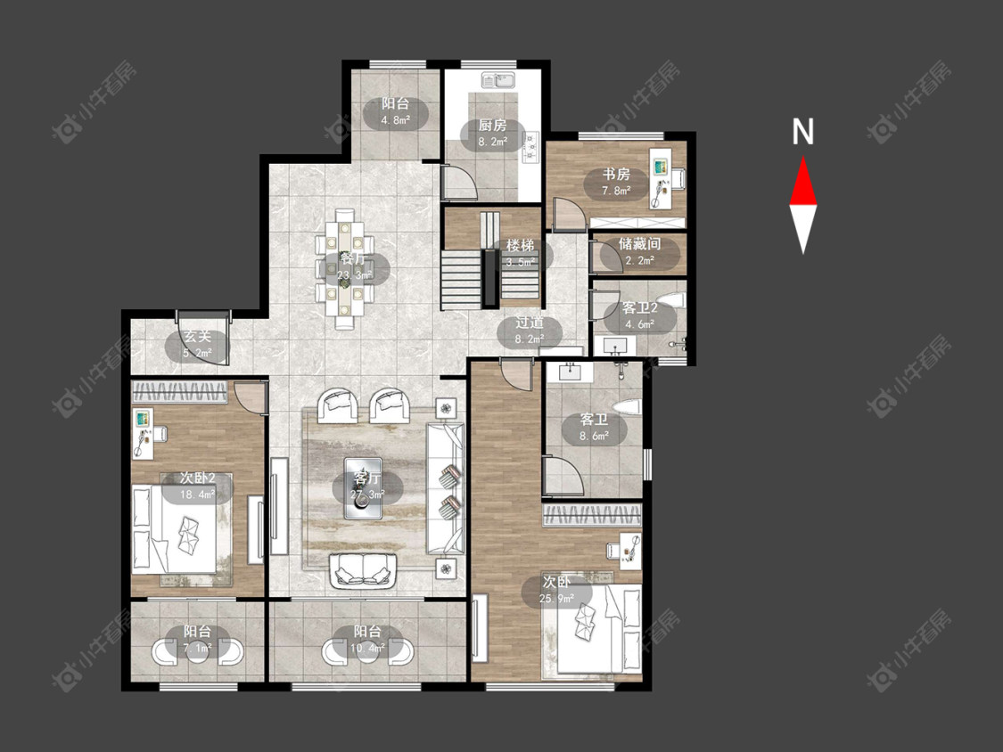 常州金地天际在售二手房源户型图_小牛看房