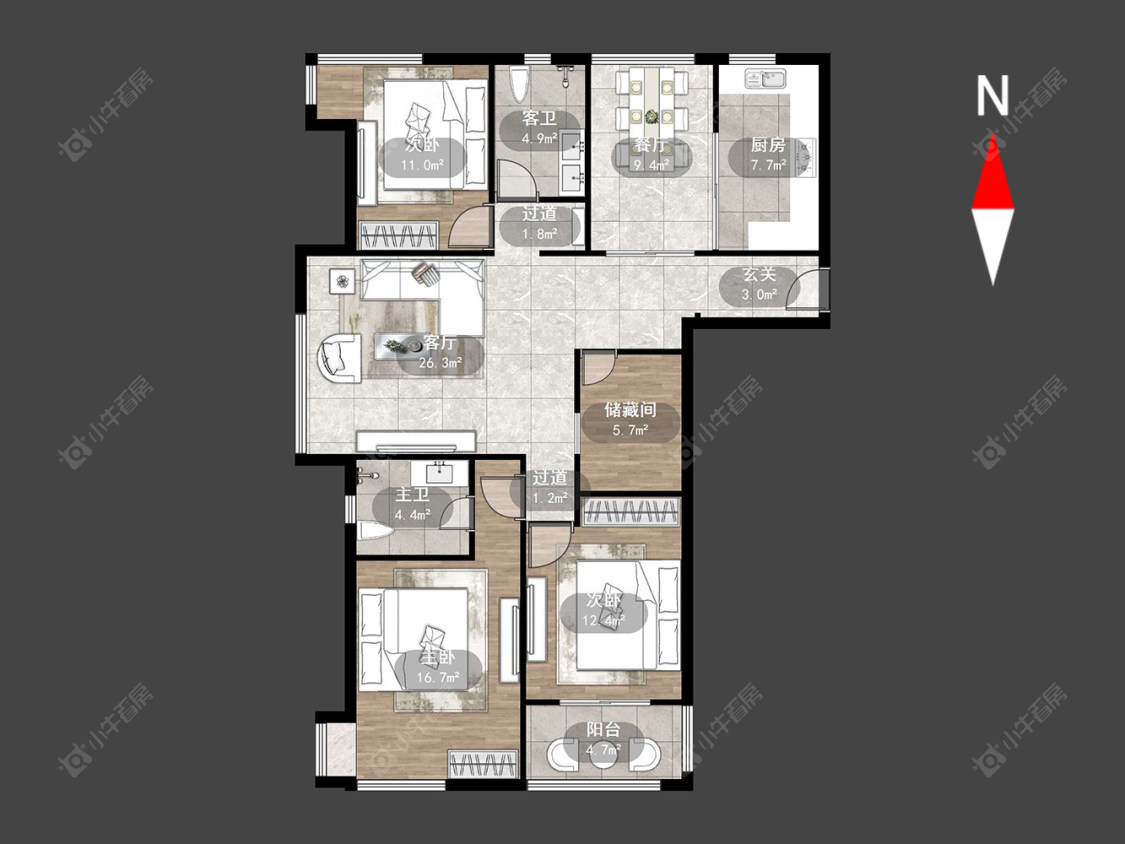 常州泰盈八千里在售二手房源户型图_小牛看房