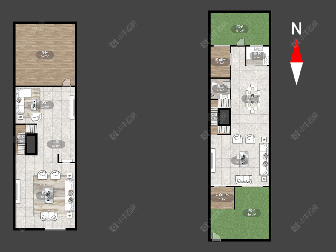 常州中海锦珑湾别墅区在售二手房源户型图_小牛看房