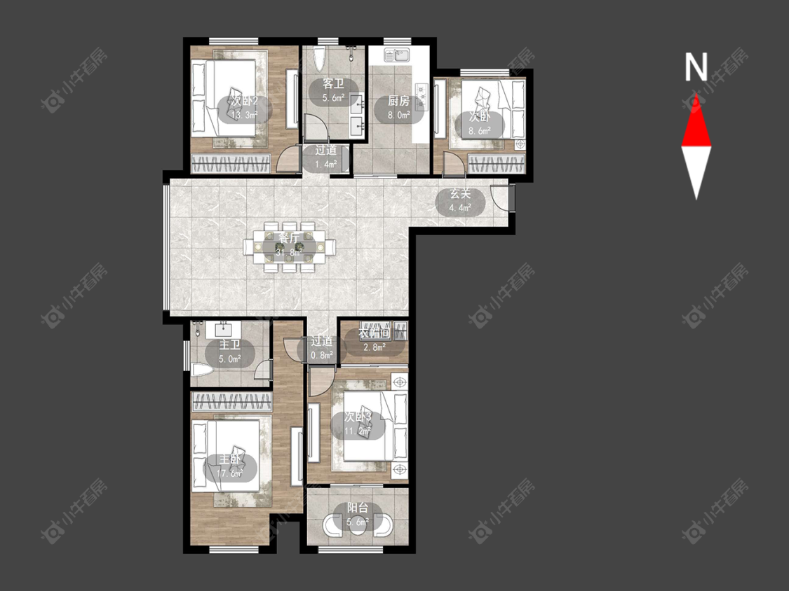 常州翡翠锦园在售二手房源户型图_小牛看房