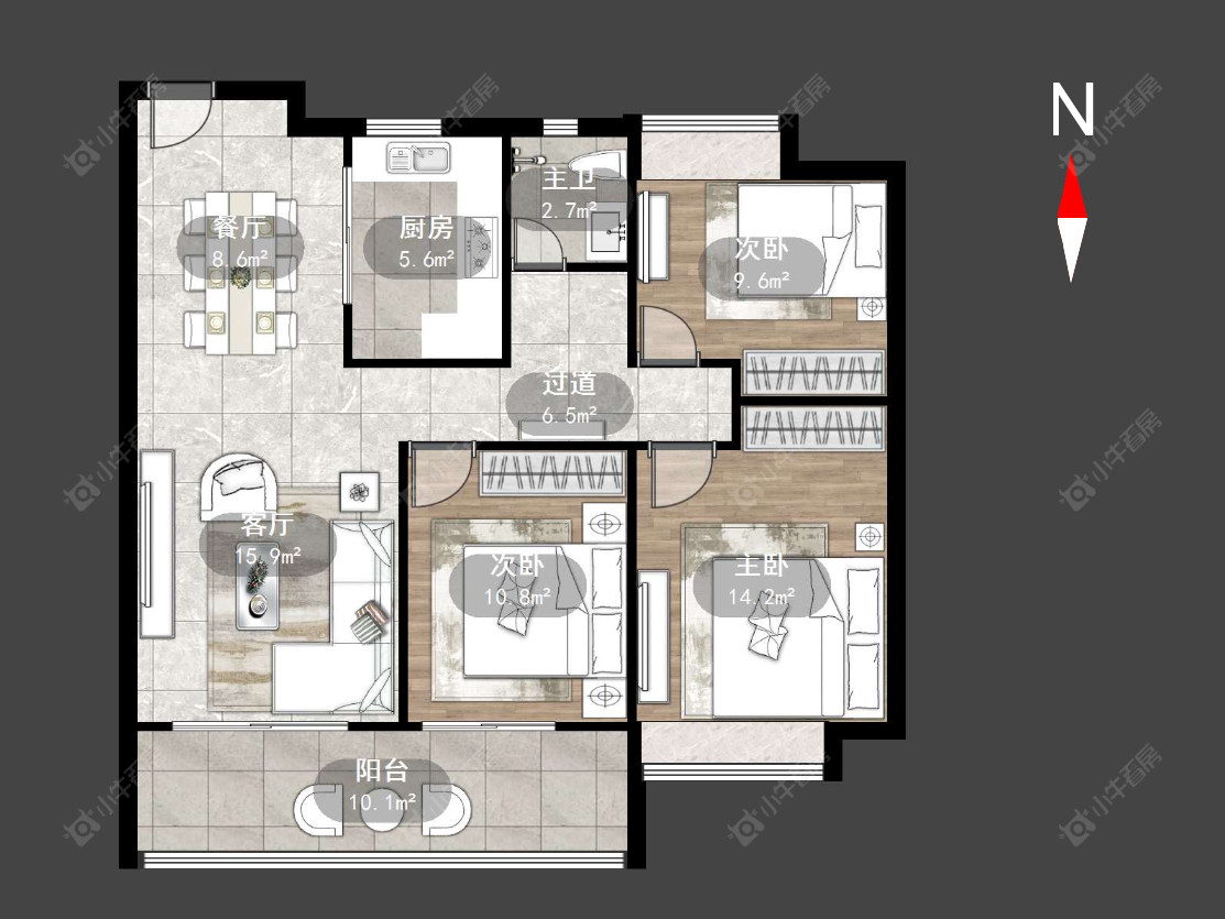 菱港锦园房源户型图 常州菱港锦园在售二手房源户型图_小牛看房