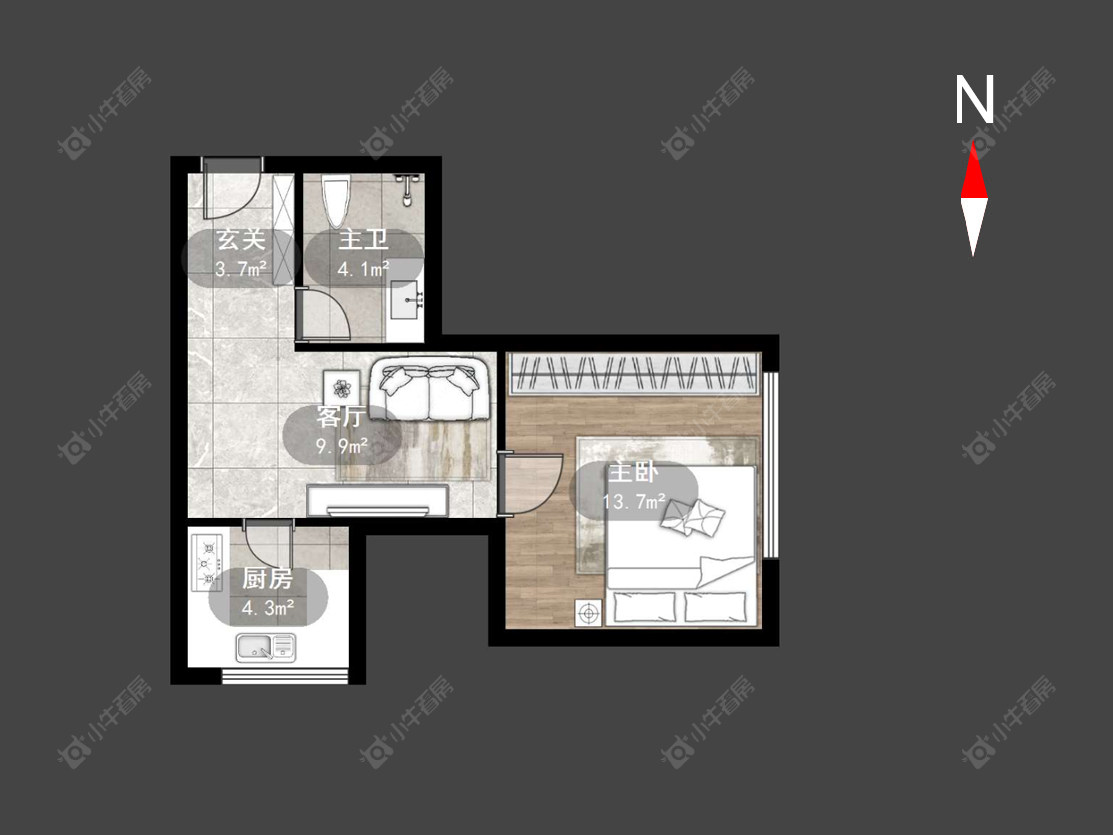 常州和平国际商业街在售二手房源户型图_小牛看房