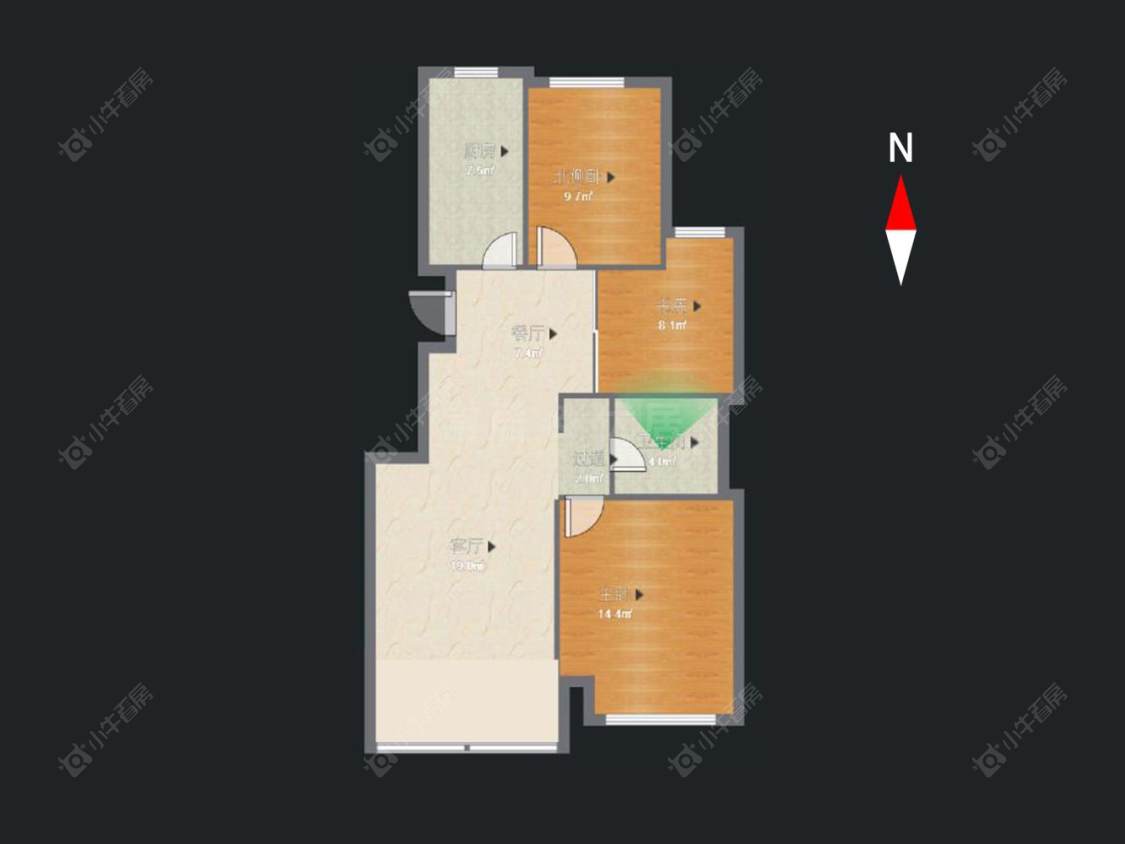 常州绿地世纪城一期在售二手房源户型图_小牛看房