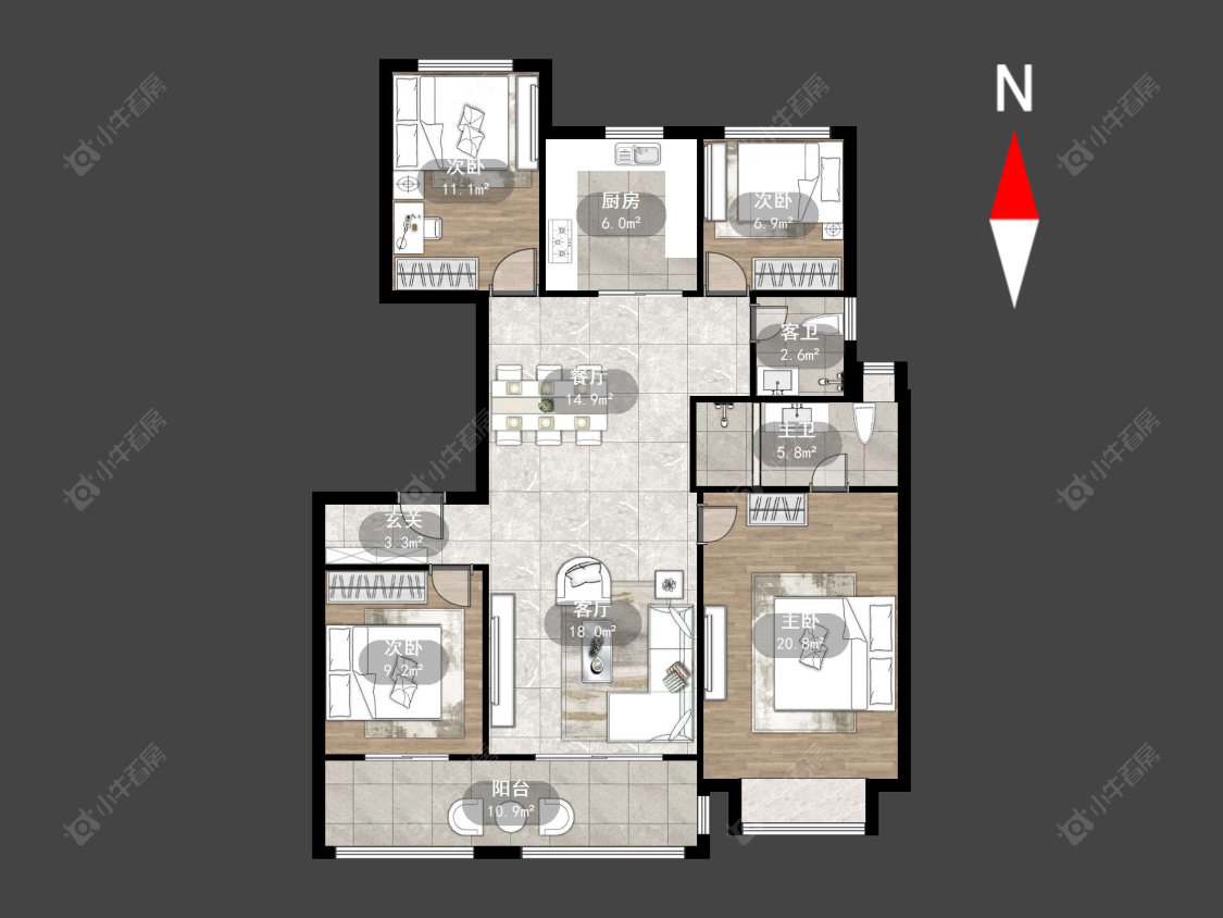 新城金郡(金坛)2区房源户型图 常州新城金郡(金坛)2区在售二手房源户型图_小牛看房