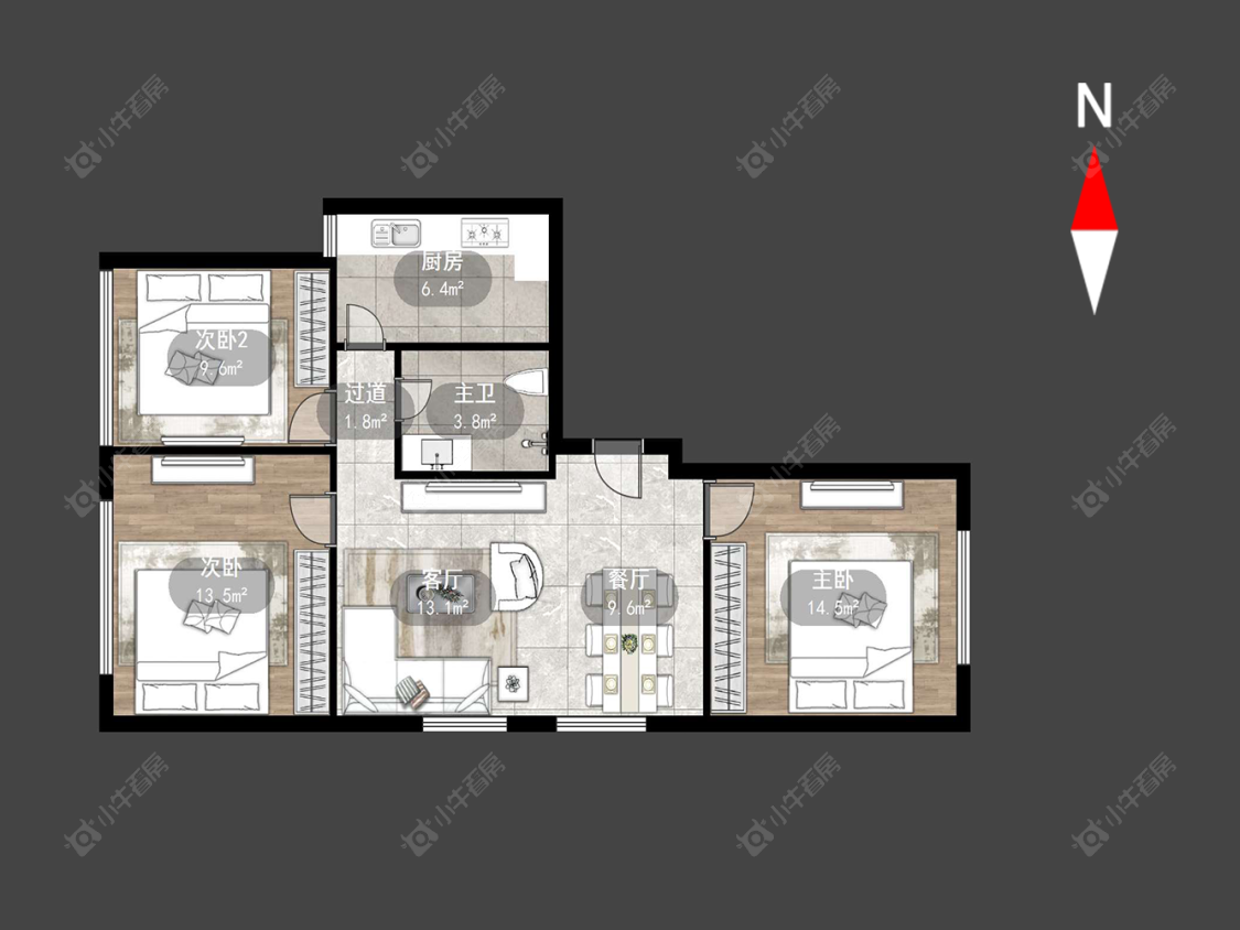 常州嵩山路在售二手房源户型图_小牛看房