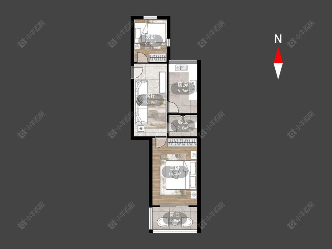 常州西园路在售二手房房源户型图_小牛看房