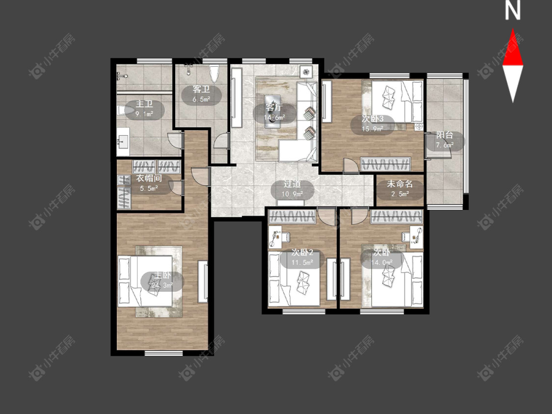 常州长青苑东区在售二手房源户型图_小牛看房