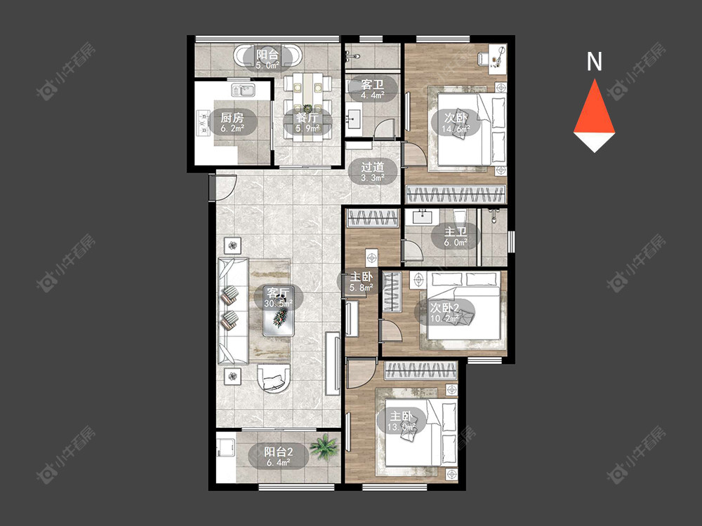 常州绿地峰云汇在售二手房源户型图_小牛看房