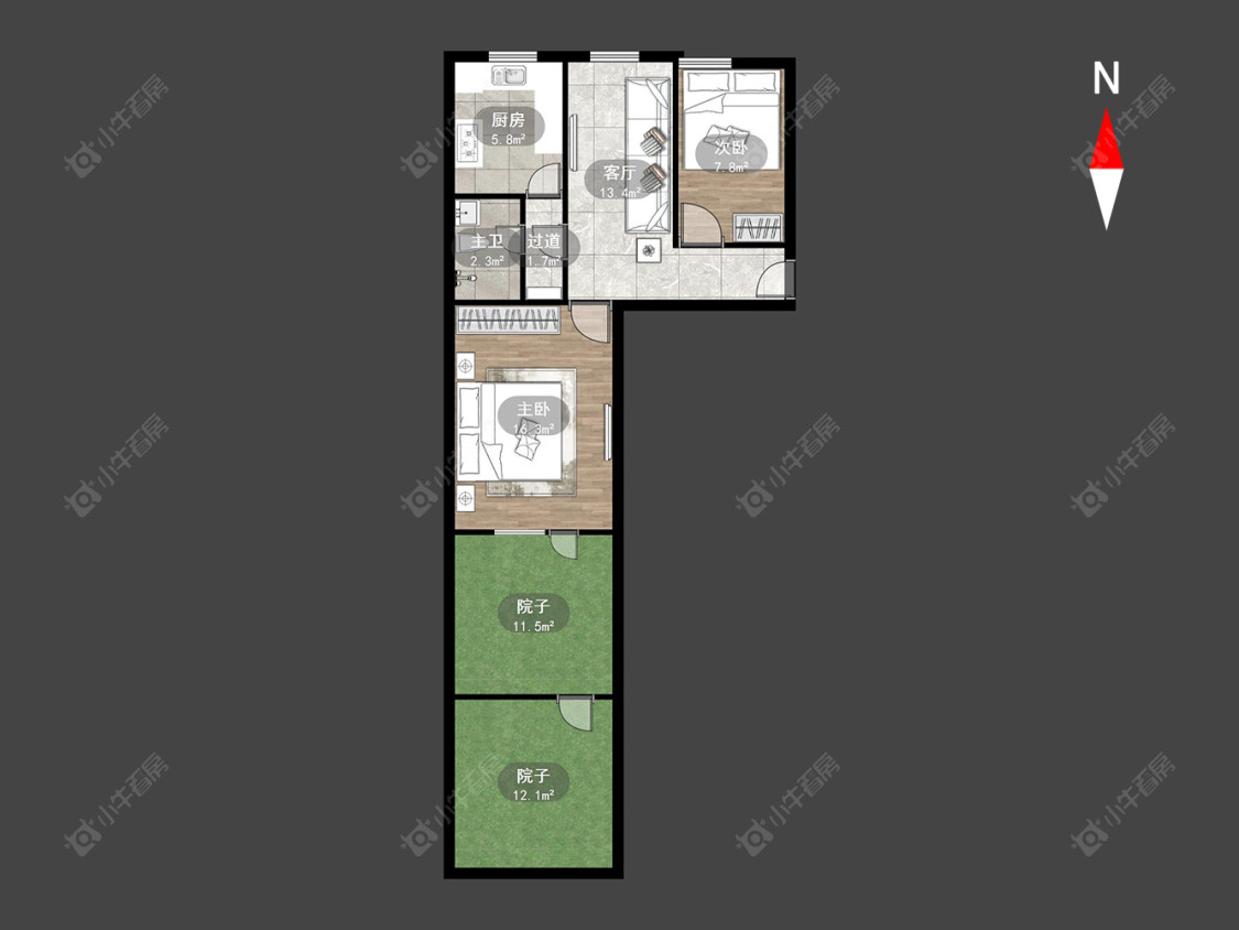 常州清潭新村在售二手房房源户型图_小牛看房