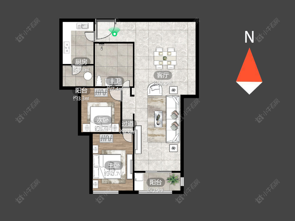 常州御城在售二手房源户型图_小牛看房