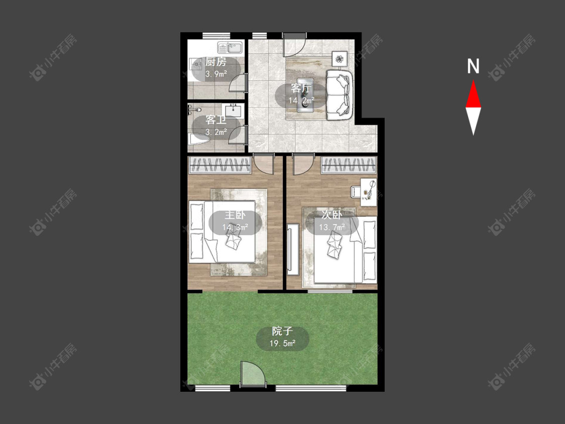 常州红梅新村在售二手房源户型图_小牛看房