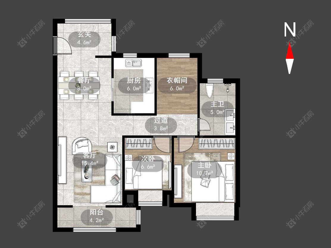 常州华润国际五期在售二手房源户型图_小牛看房