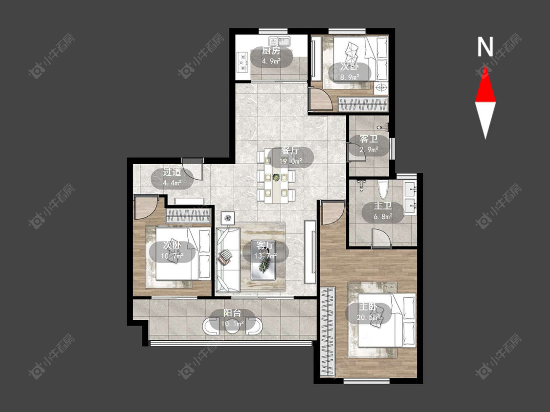随园金麟府房源户型图 常州随园金麟府在售二手房源户型图_小牛看房