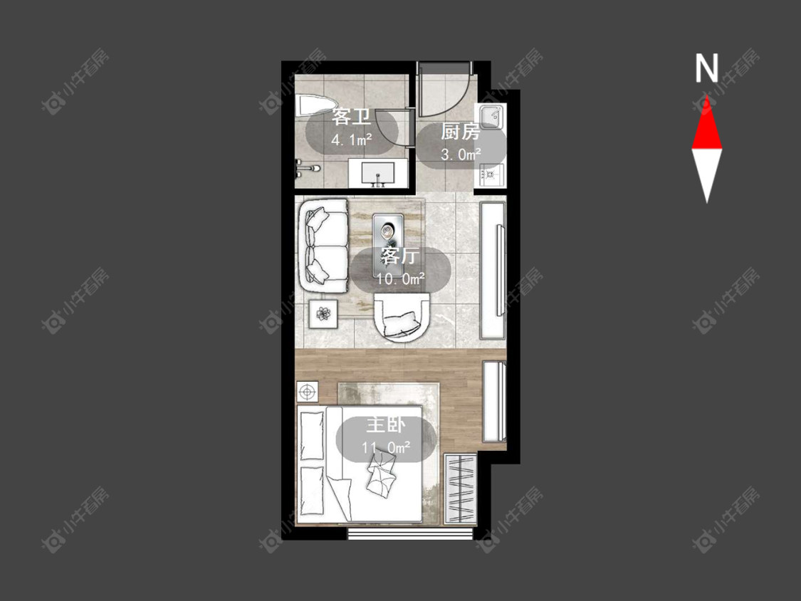 星盛家园房源户型图 常州星盛家园在售二手房源户型图_小牛看房