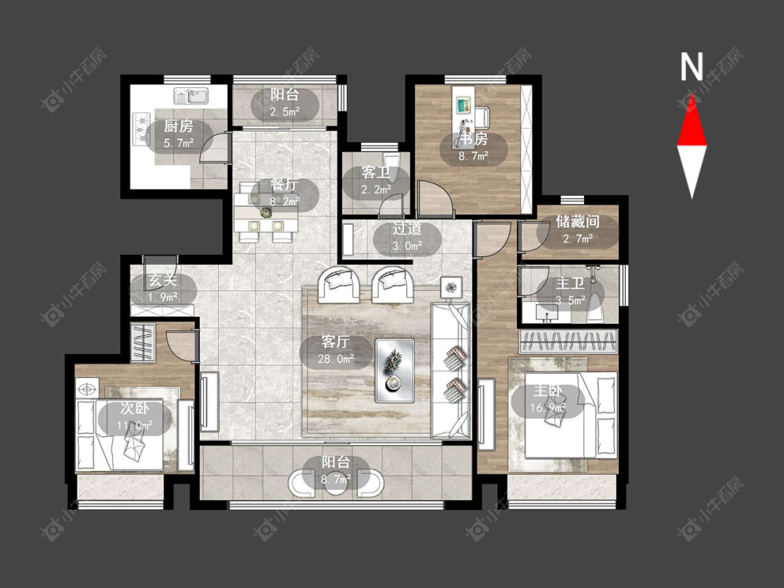 文澜国宾房源户型图 常州文澜国宾在售二手房源户型图_小牛看房