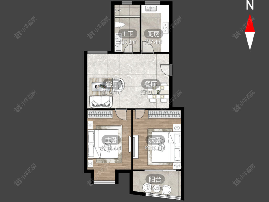 常州名桂坊在售二手房源户型图_小牛看房