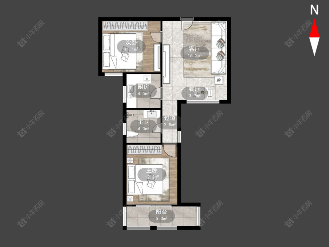 常州置信商务广场在售二手房源户型图_小牛看房