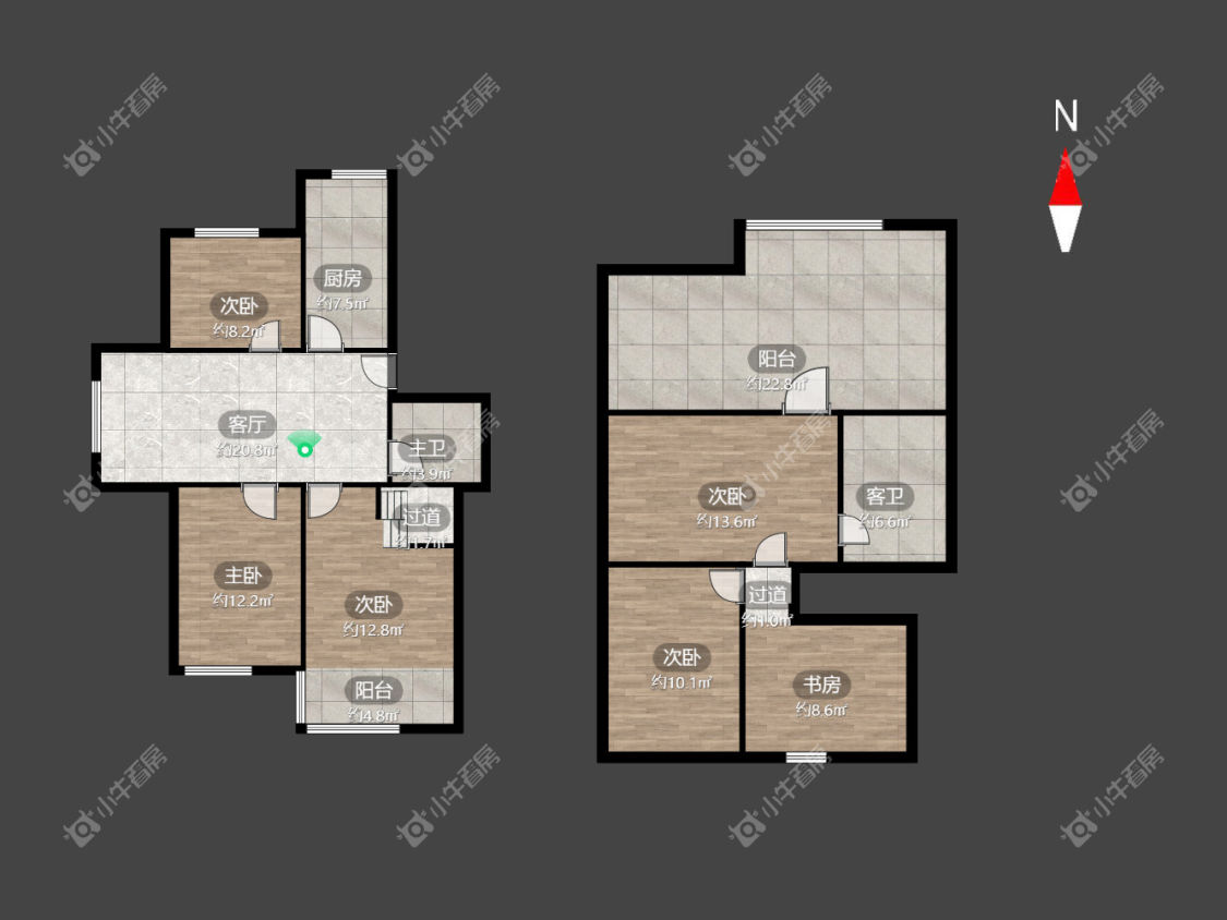 常州丽宝第花苑在租房源户型图_小牛看房
