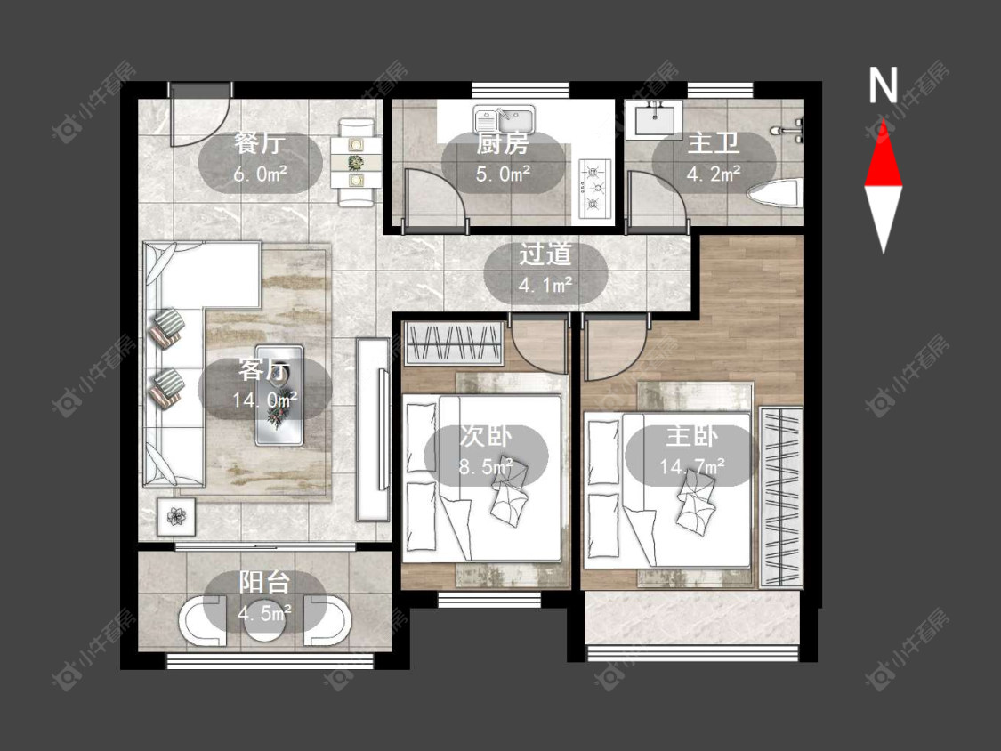 常州百馨西苑五期在售二手房源户型图_小牛看房