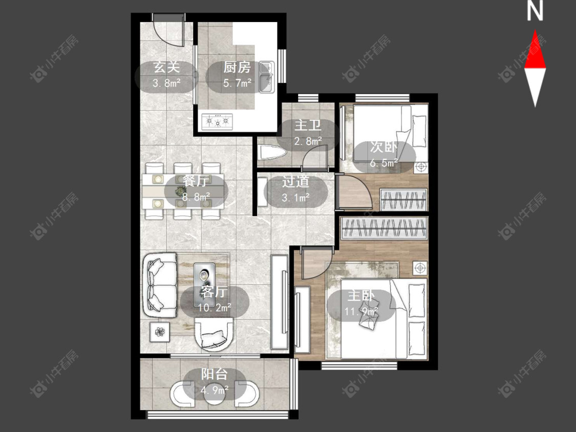 大明丰泰苑房源户型图 常州大明丰泰苑在售二手房源户型图_小牛看房