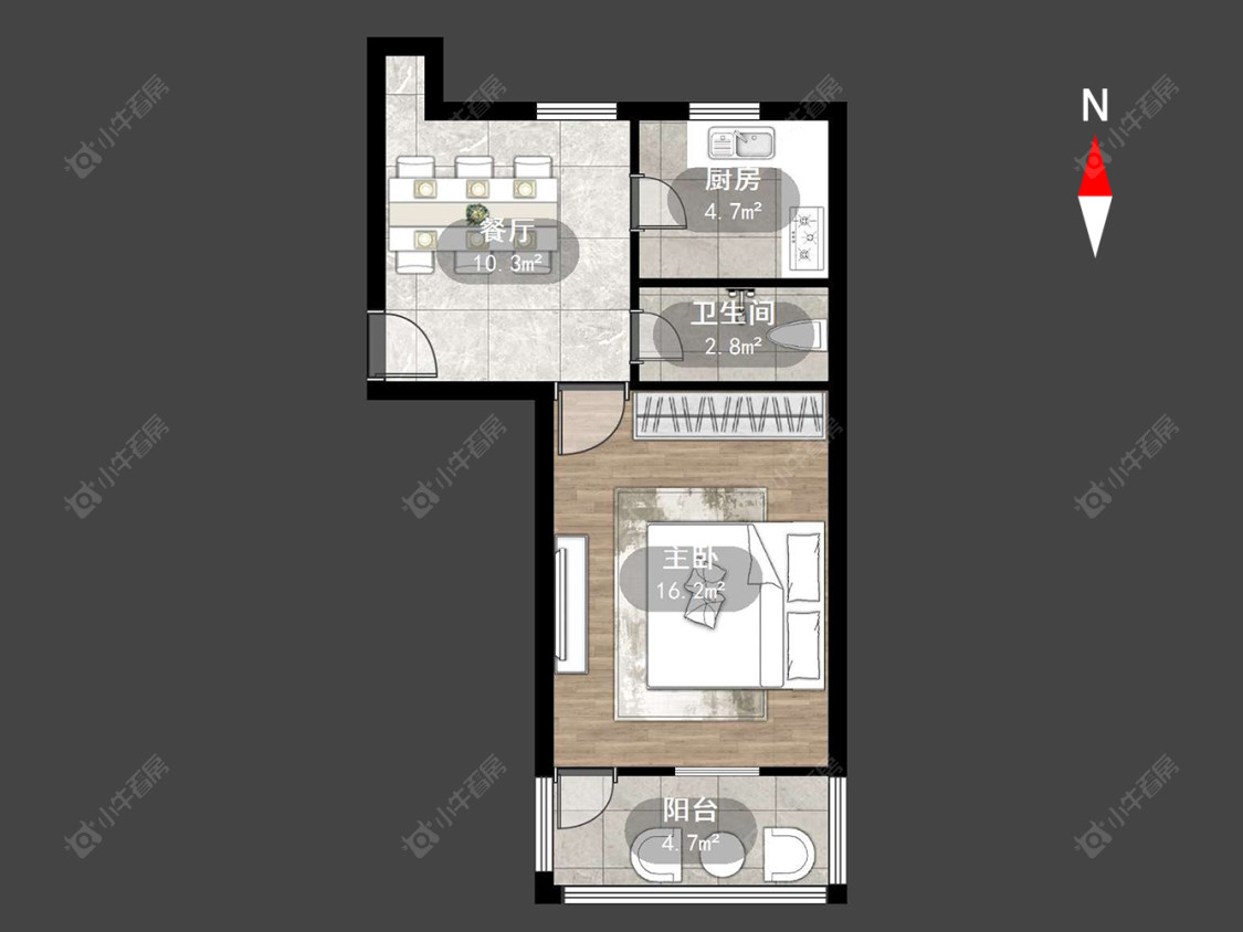 常州梅港新村在售二手房源户型图_小牛看房