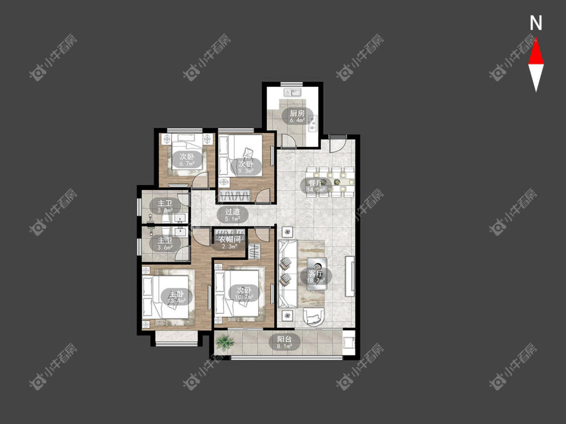 常州龙城金茂府东区在租房源_小牛看房