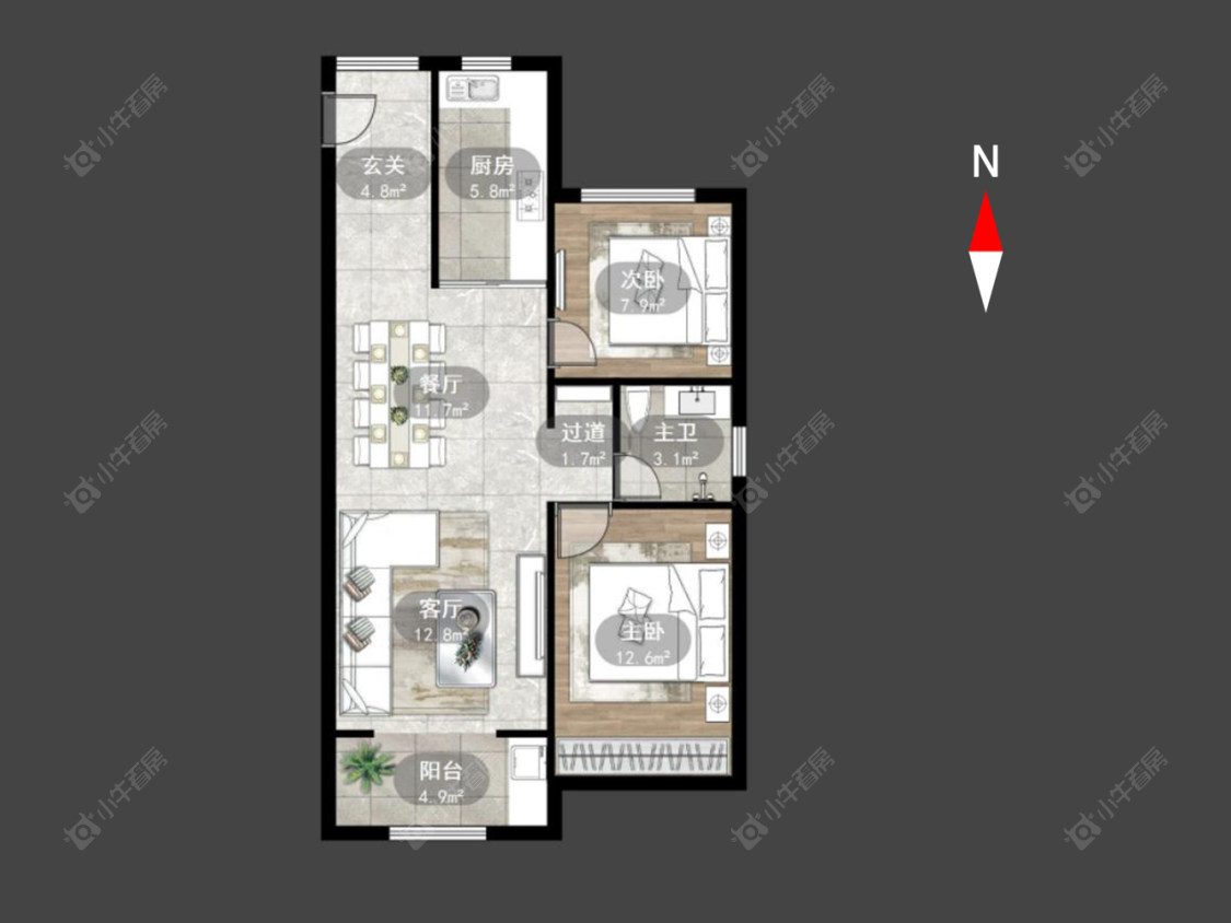 常州金地格林郡在售二手房房源户型图_小牛看房