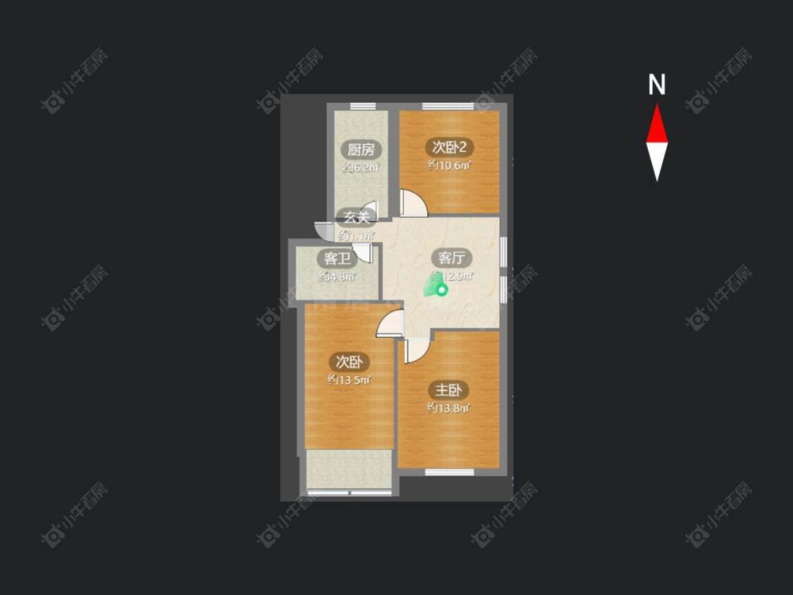常州翠竹新村南区在售二手房房源户型图_小牛看房