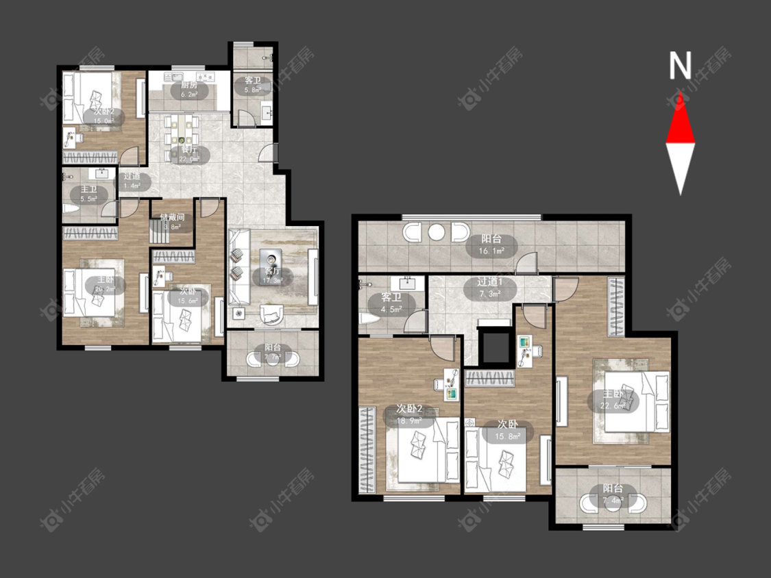 常州名桂坊在售二手房源户型图_小牛看房