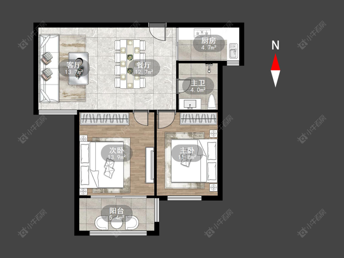 常州银河湾第一城一期在售二手房源户型图_小牛看房