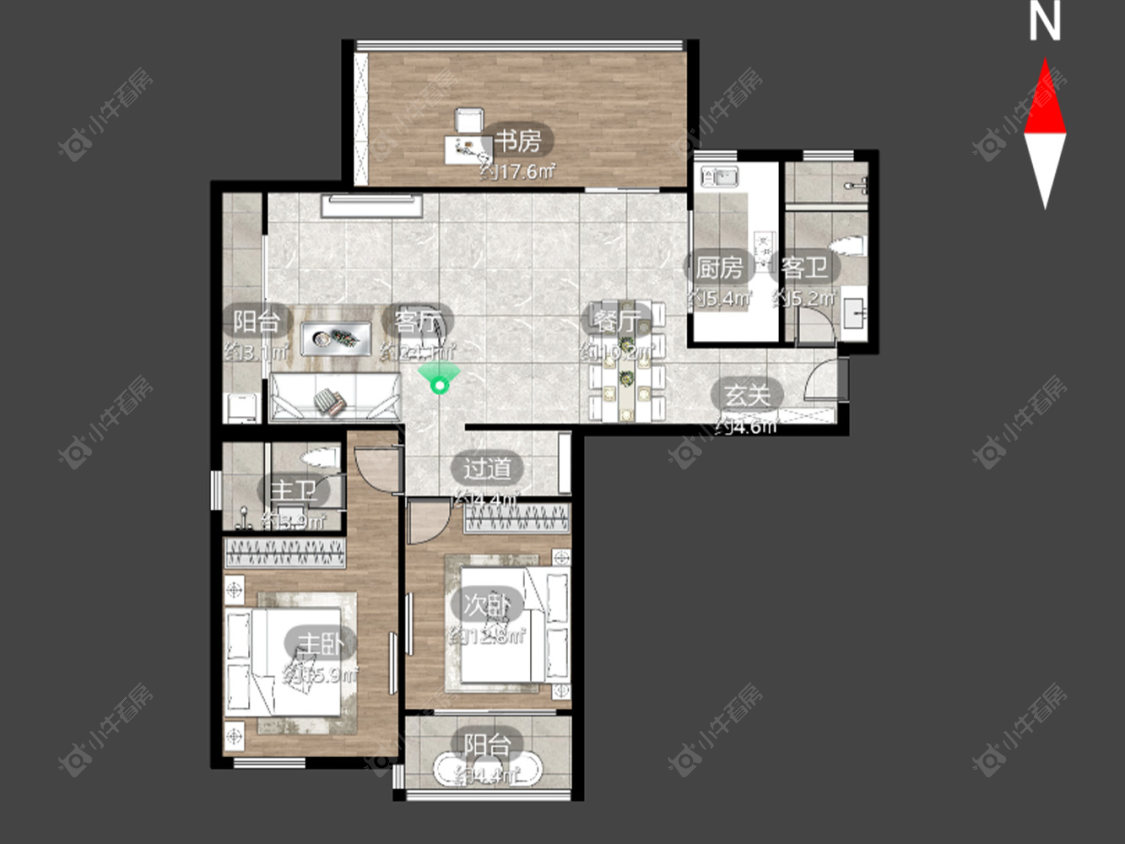 常州名桂坊在售二手房源户型图_小牛看房