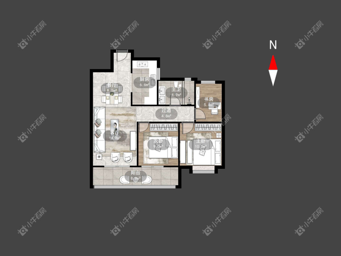 秀江南水岸名苑房源户型图 常州秀江南水岸名苑在租房源户型图_小牛看房