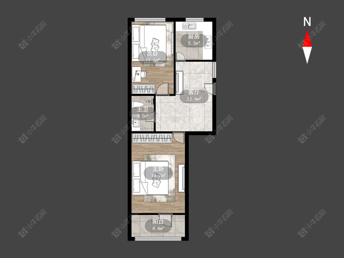 常州会馆浜新村在售二手房源户型图_小牛看房