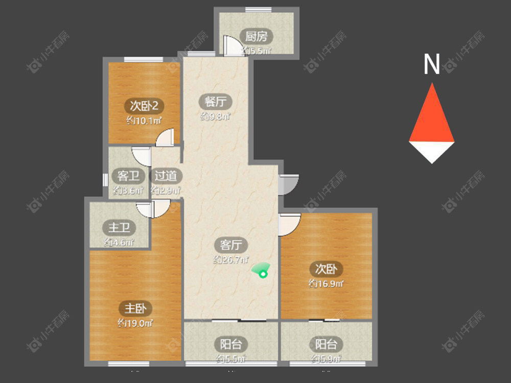 新城南都御苑房源户型图 常州新城南都御苑在售二手房源户型图_小牛看房