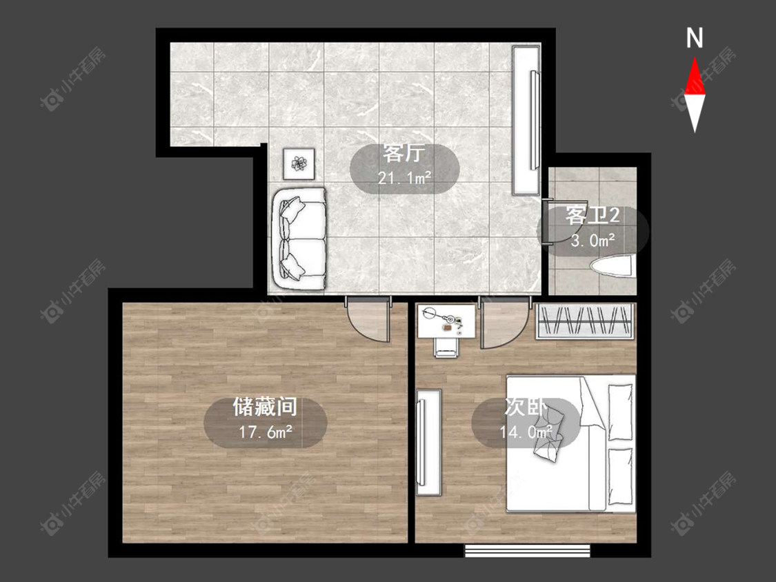 常州鑫福苑一期在售二手房源户型图_小牛看房