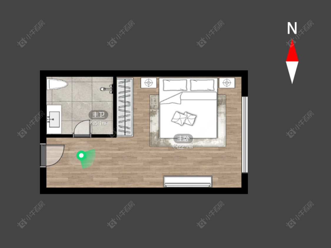 常州新北万达广场在售二手房源户型图_小牛看房