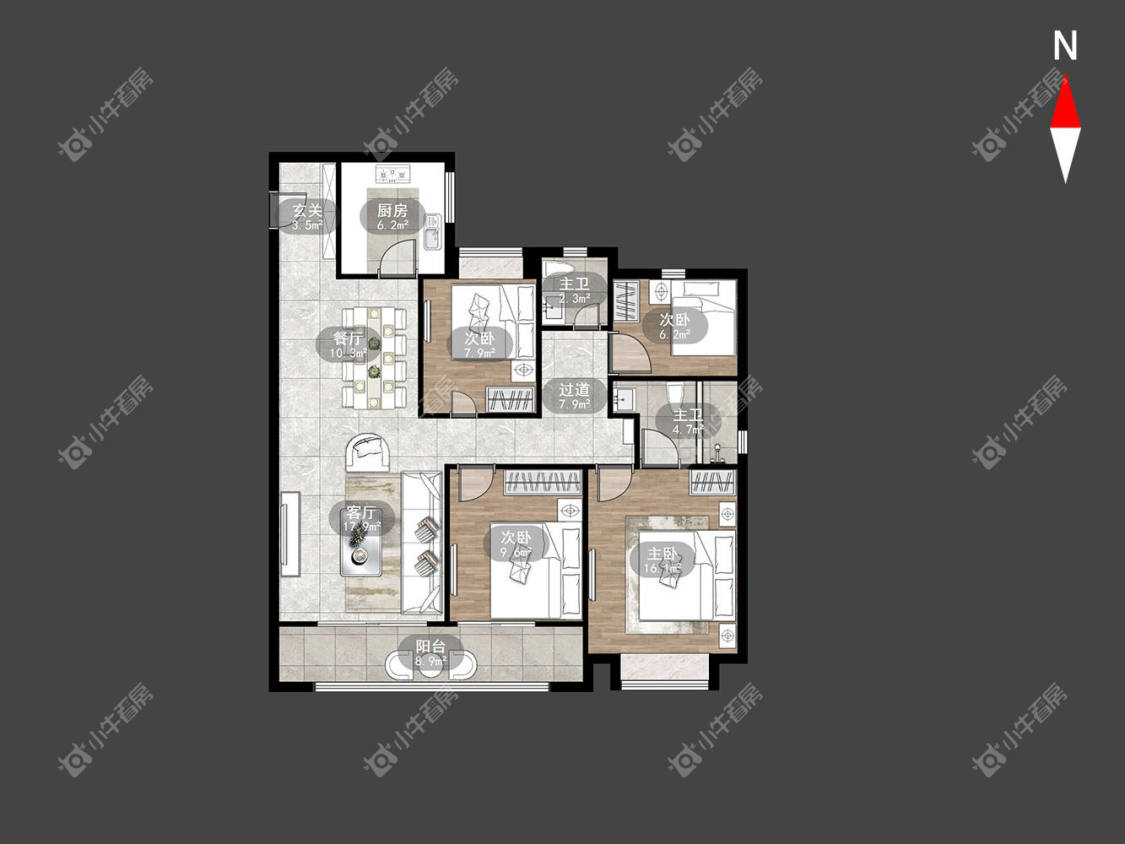 雅居乐路劲棠颂房源户型图 常州雅居乐路劲棠颂在租房源户型图_小牛看房