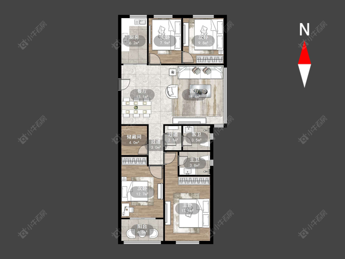 常州泰盈八千里在售二手房源户型图_小牛看房