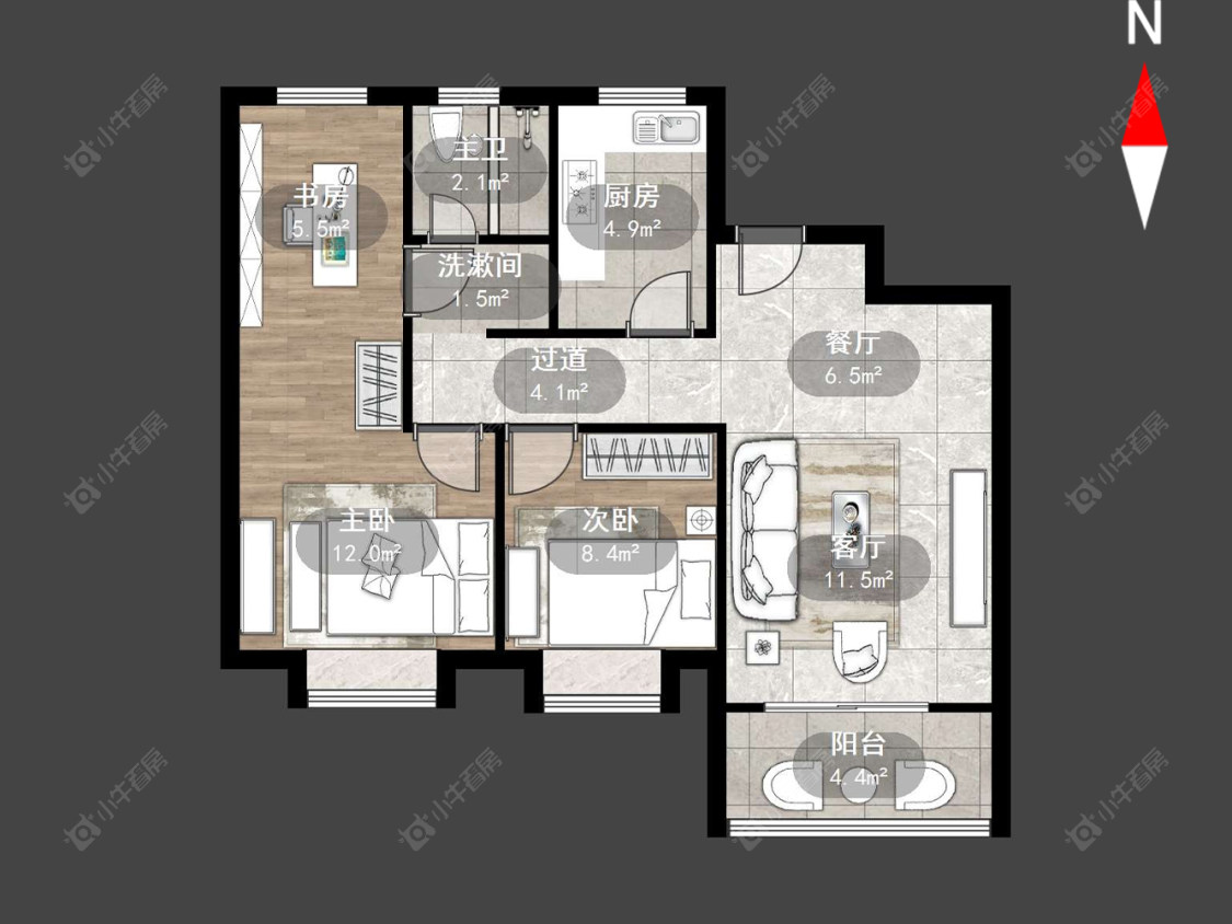 常州华润万象府在售二手房源户型图_小牛看房