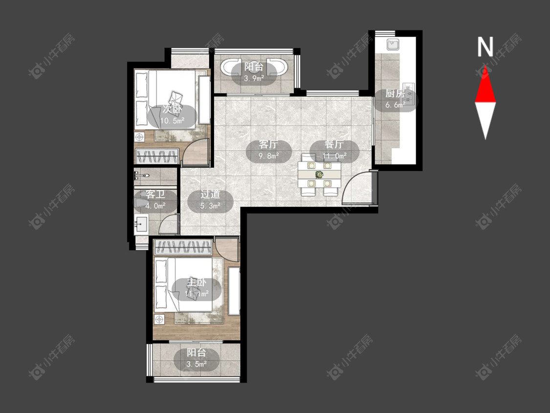 常州云山诗意在售二手房源户型图_小牛看房