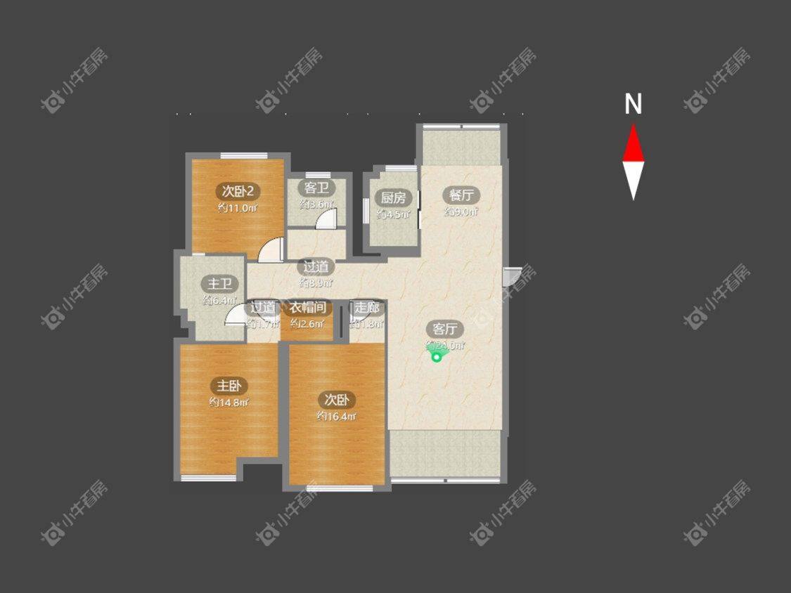 常州御城在租房源户型图_小牛看房