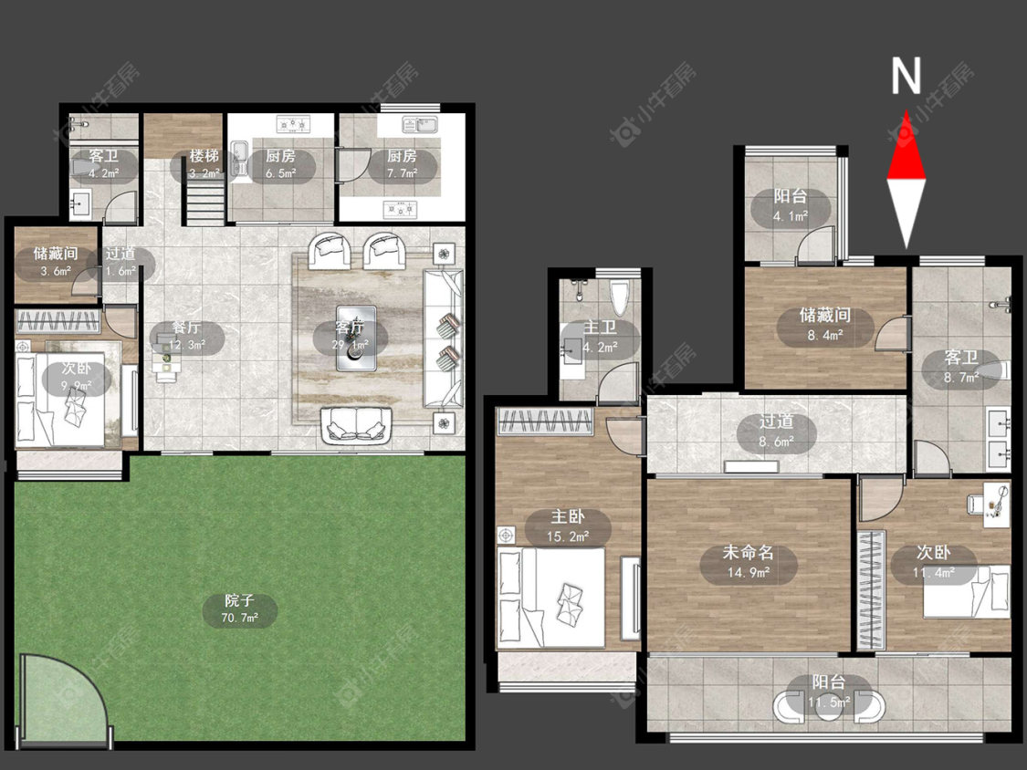 常州璞樾春秋在售二手房源户型图_小牛看房