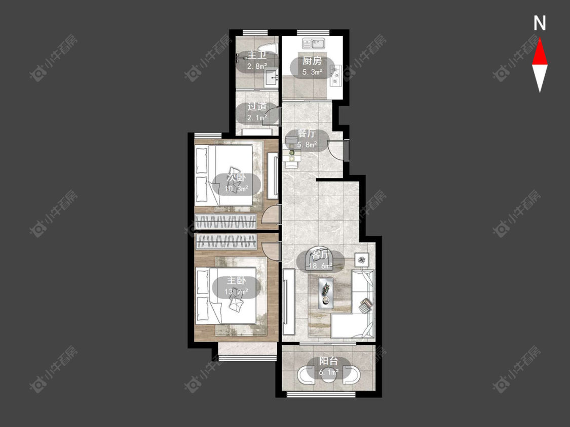 金色领寓房源户型图 常州金色领寓在售二手房源户型图_小牛看房